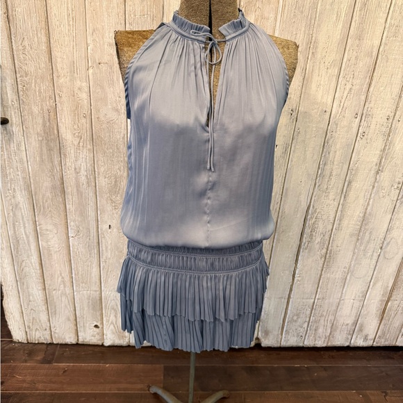 fab'rik Dresses & Skirts - fab'rik Light Blue Pleated Mini Dress